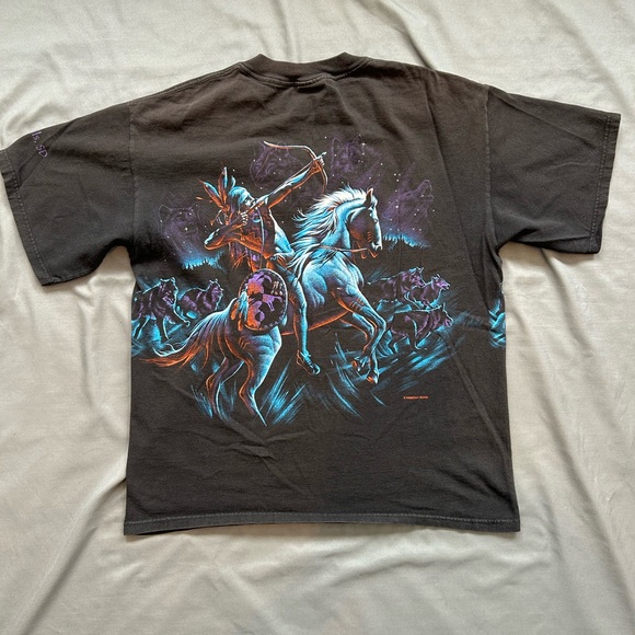 Vintage Indian Double Sided T-Shirt - Picture 10 of 12